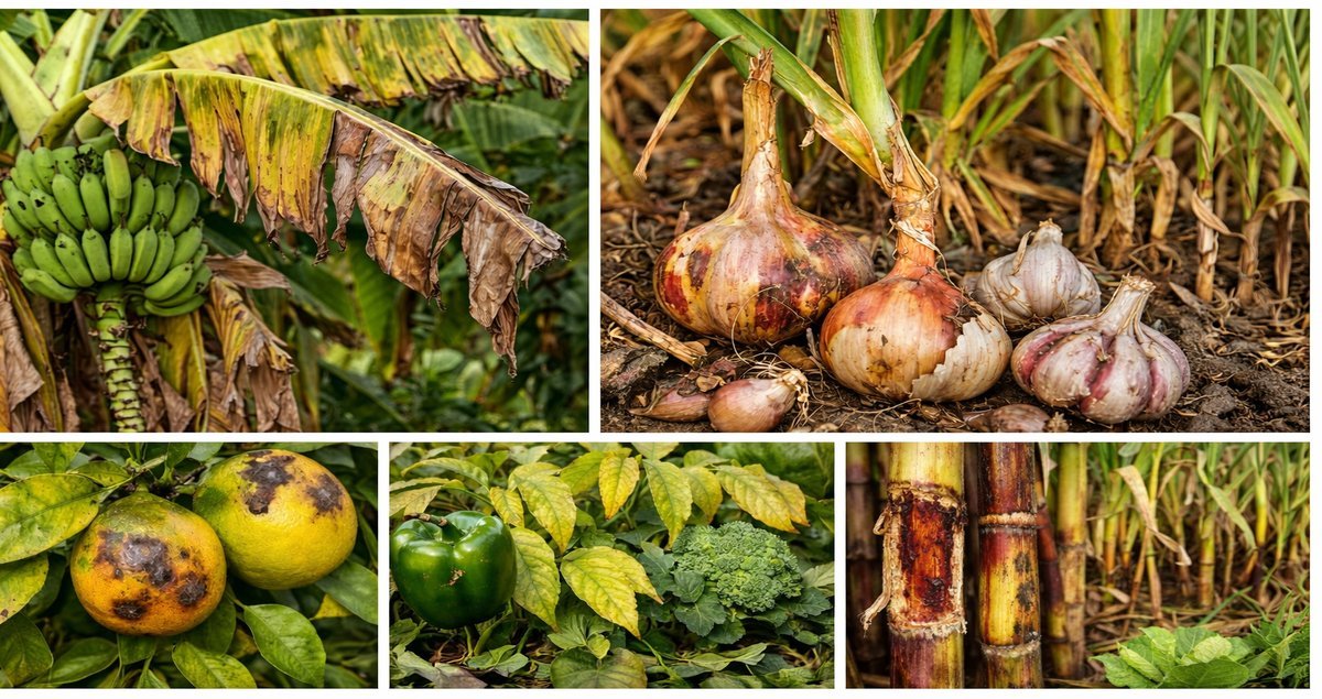 फसलों में सल्फर की कमी के कारण पत्तियों का पीला पड़ना और रोग लक्षण