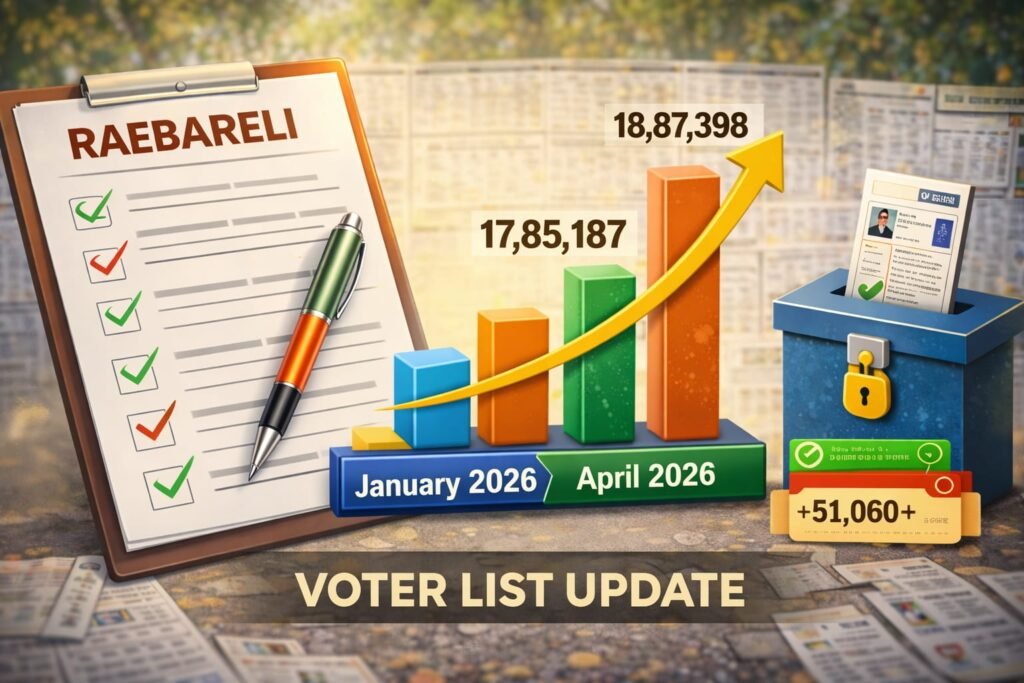 रायबरेली में 3 महीने में जुड़े 1 लाख नाम, 4 गुना बढ़े युवा, मतदाता सूची में बड़ा अपडेट