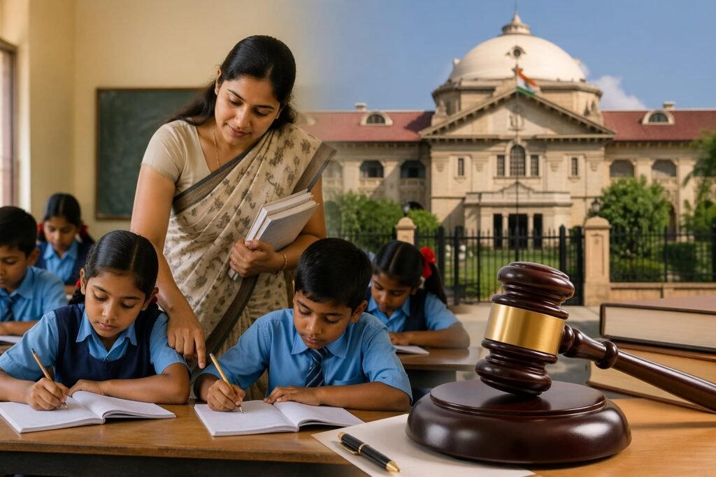 यू.पी. में शिक्षकों के ट्रांसफर पर हाईकोर्ट सख्त: डेटा जांच के बाद ही होगा पुनर्नियोजन, हर स्कूल में न्यूनतम 2 शिक्षक अनिवार्य