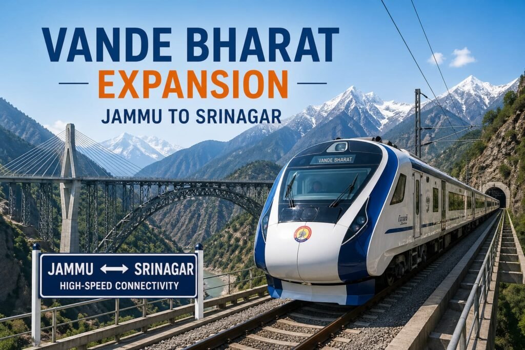 अब बिना ट्रेन बदले जम्मू से श्रीनगर यात्रा, वंदे भारत सेवा शुरू