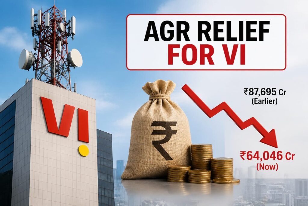 वोडाफोन आइडिया को बड़ी राहत, AGR बकाया घटकर ₹64,046 करोड़