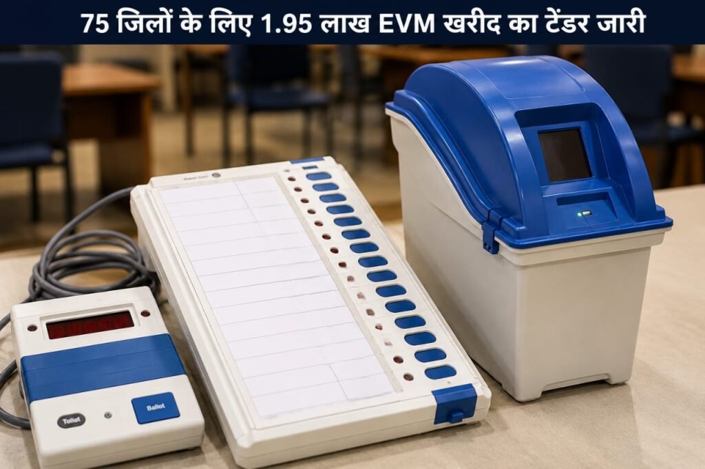 UP के 75 जिलों के लिए 1.95 लाख EVM खरीद का टेंडर जारी, राज्य निर्वाचन आयोग ने शुरू की प्रक्रिया