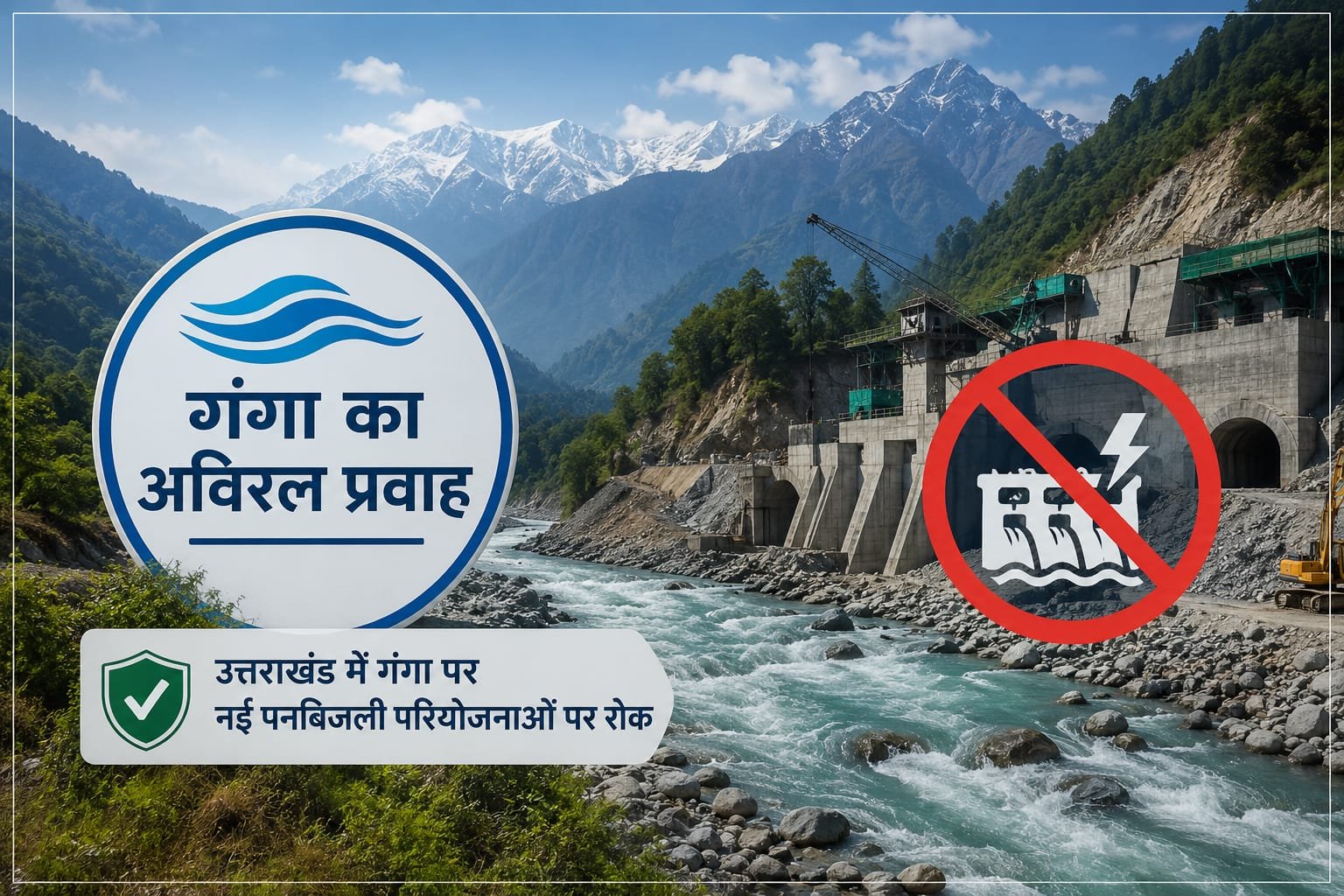 उत्तराखंड में गंगा नदी का प्रवाह और पनबिजली परियोजनाएं