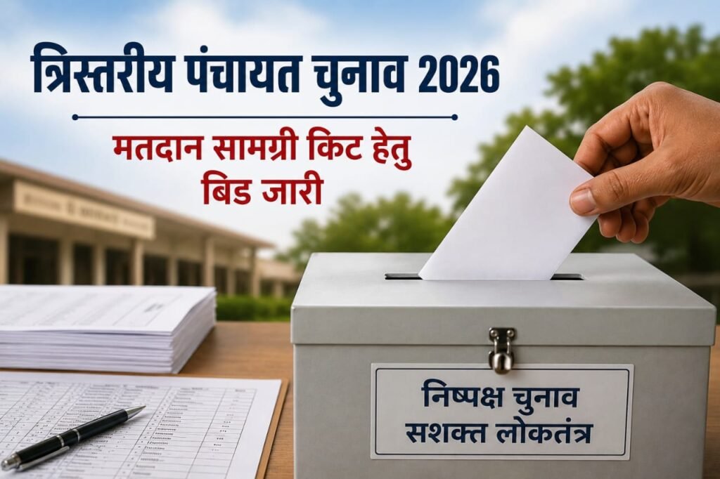 रायबरेली त्रिस्तरीय पंचायत चुनाव 2026 के लिए मतदान सामग्री किट हेतु जेम पोर्टल पर बिड जारी