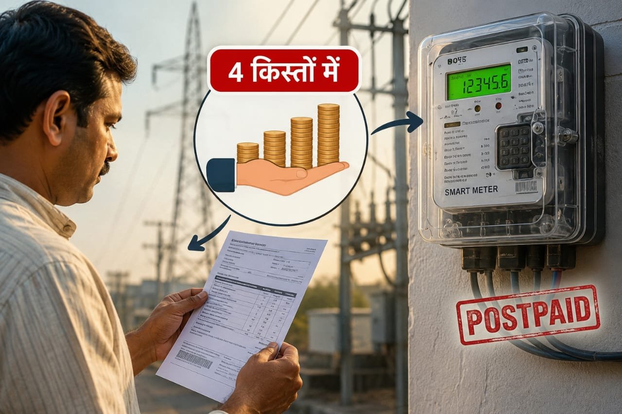 स्मार्ट मीटर उपभोक्ताओं के बिल में सिक्योरिटी राशि किस्तों में जोड़ने का प्रतीकात्मक चित्र
